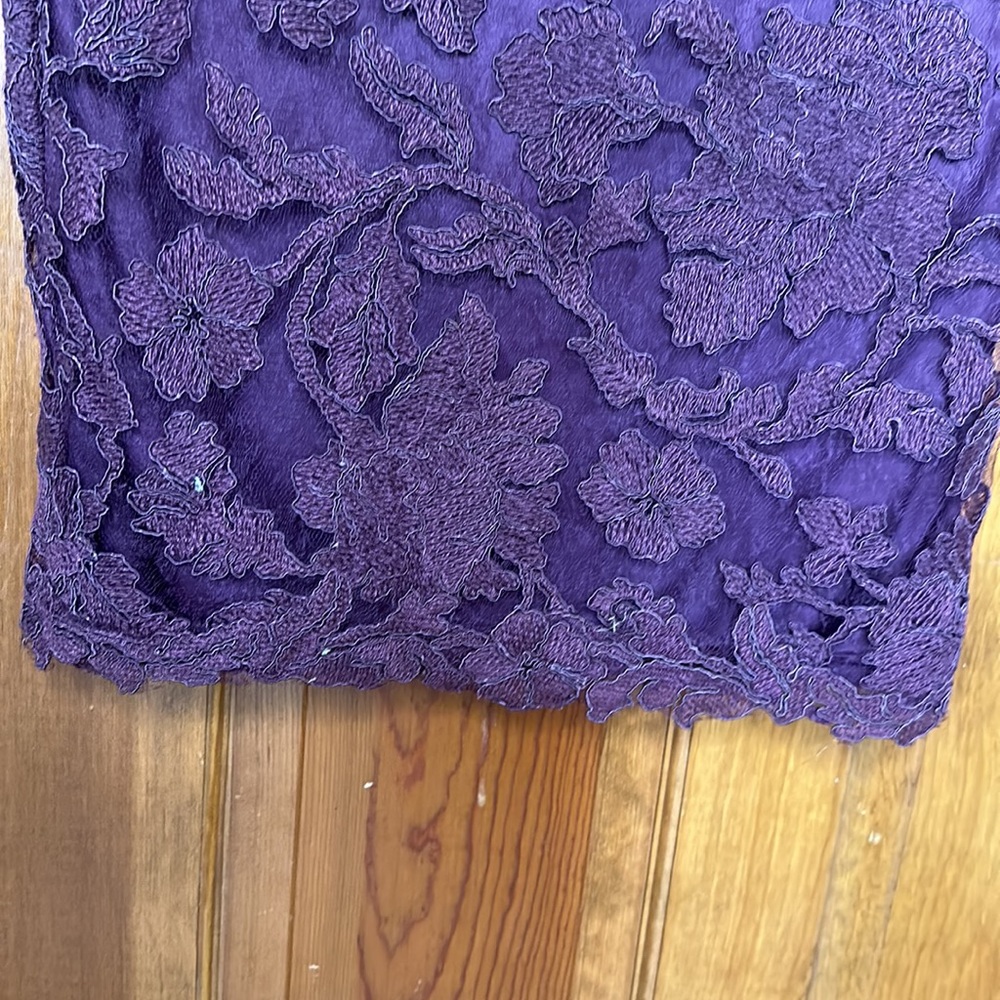EUC Fully lined sleeveless dress lace outer - Picture 4 of 8